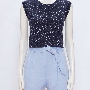 NWT LOFT Polka Dot Tank Pocket tee